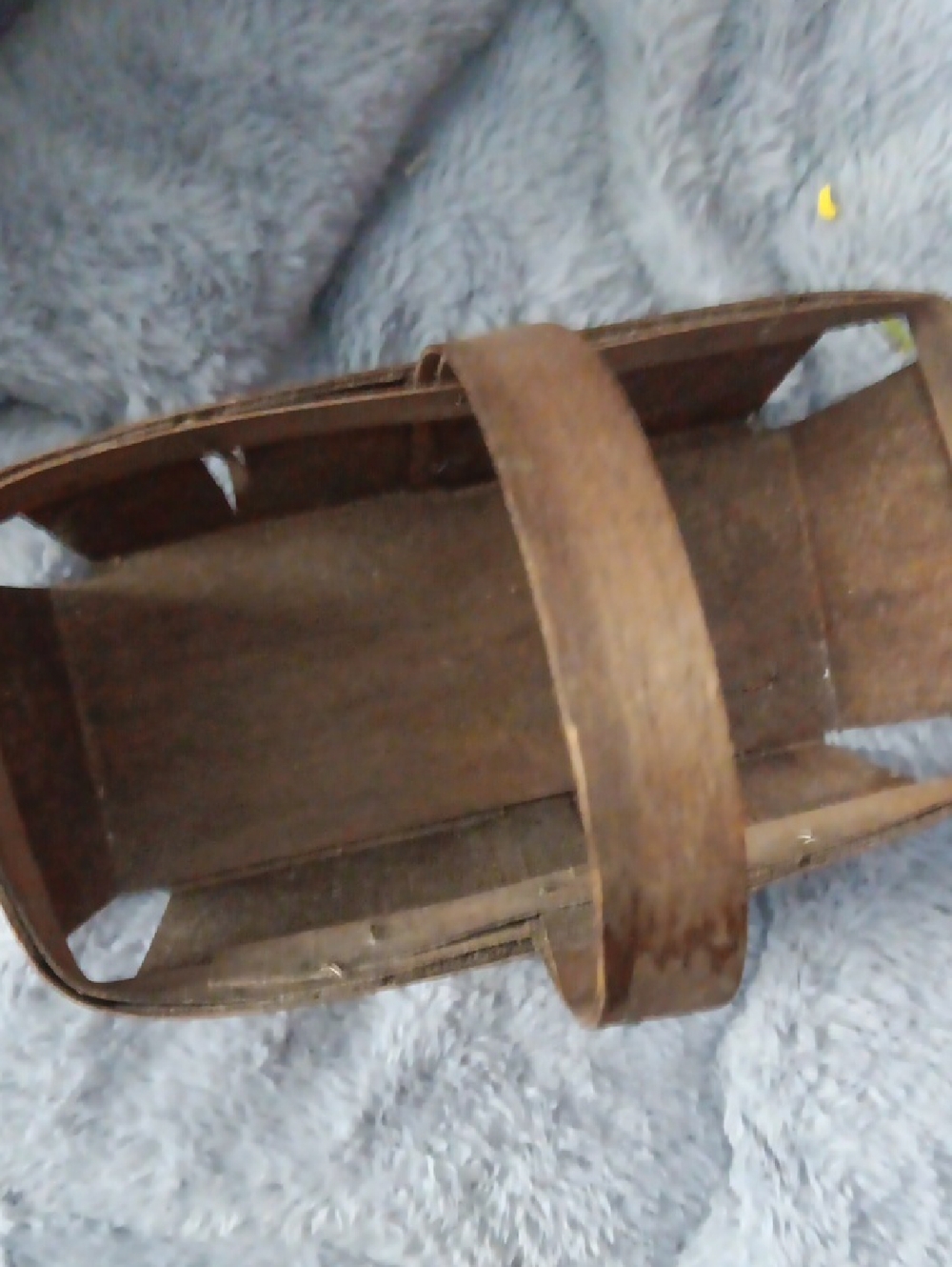 Rustic Wooden Basket - Brown